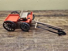 3587-3804 Playmobil Vintage Western 3587 Buckboard Wagon Horse Carriage Incomplete