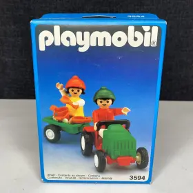 3594 Playmobil Vintage 1991 Pedal Tractor Set - Sealed