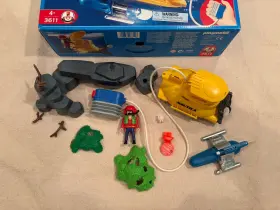 3611 Playmobil #3611 Deep Sea Submarine Nautila- Complete W Box Non-functional Motor