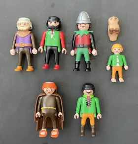 3631 Playmobil 3626 Figure Lot 3629 Robin Hood Friar Tuck Merry Men