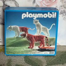 3648 Playmobil Tigers 1991 Color Series West Germany Sealed Nib