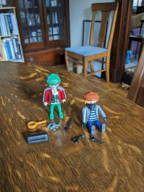 3649 Playmobil Vintage Lot Victorian Detective And Thief