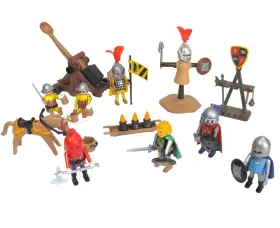 3668 Playmobil 3653 Medieval Knight Catapult 4524 Executioner Jousting Training