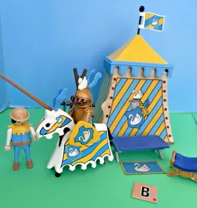 3654-3024 Playmobil Swan Knight Tournament Set 3654 3024-a As Shown Medieval Castle 3666