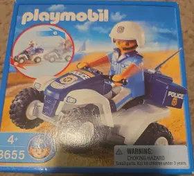 3655 Playmobil Beach Police Play Set New Nib Sealed Retired