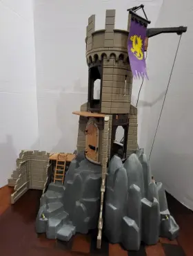 3669-knight Playmobil 3665/3329 3665 Barons Battle Tower With Items From Set And Squires