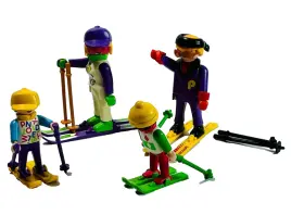 3684 Playmobil Vintage Skiing Family Vacation Complete