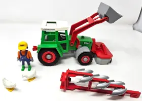 3718 Playmobil Vintage Turbomatik Billy Farm Tractor Loader Farmer