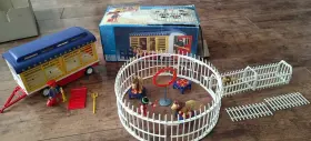 3727 Playmobil Vintage Lion Tamers Romani Circus Trailer Set