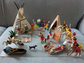 3733 Playmobil Vintage 1988-set Native American Indian Village