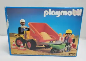 3756 Playmobil Vtg 1992 Construction Set Complete Box Has Wear Read