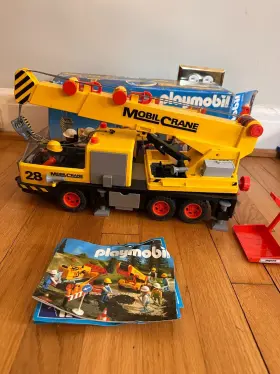 3761 Playmobil Mobile Crane Truck Vintage Construction
