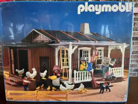 3769 Playmobil New Western House Frontier Train Village Cabin Vintage 1987