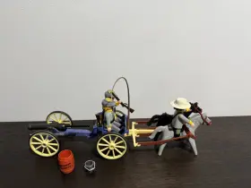 3056 Playmobil 3784 Western Acw Confederate Artillery Southern Soldiers