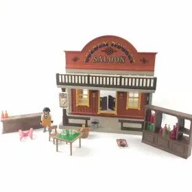 3787 Playmobil Golden Nugget Saloon Bar Play Set Incomplete Missing Molly Brown