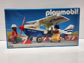 3788 Playmobil Air Taxi Albatros Airplane Shell Tank Vintage 1989 New Sealed
