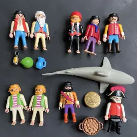 3750 Playmobil 3792 Pirates 10 Figures 3794 3799 3913 5 Parts Shark