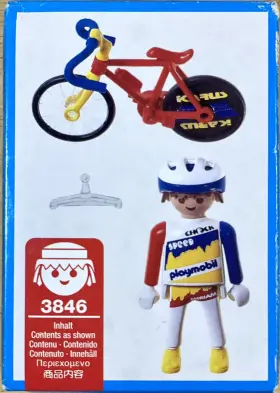 3846 Playmobil Cyclist Bicycle Racer New In Torn Box