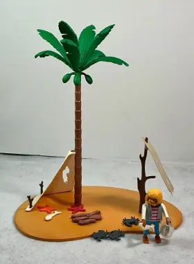 3861 Playmobil Rare Vintage 1996 Pirate Island Castaway Complete