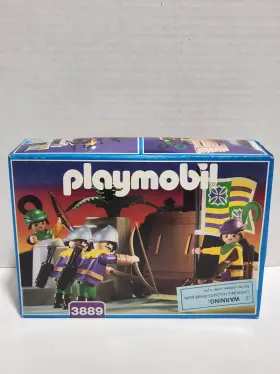 3889 Playmobil Archer Wall Medieval Knights Archers Vintage 1996 New Sealed