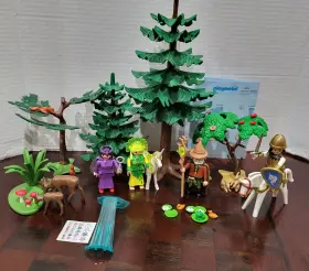 3896 Playmobil Fairys Waterfall Magic Forest Incomplete But With Bonus Items