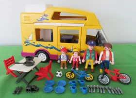 3945 Playmobil Vintage Family Camper Playset - 1997