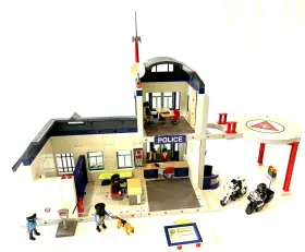 7418 Playmobil 3988 With Extension Police Station Complete And Extras