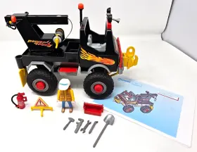 3994 Playmobil Vintage Power Truck 4x4 Monster Tow With Accessories