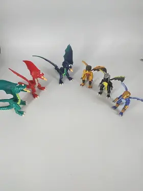 5464 Playmobil 400100612385 Bulk Lot Of 6 Dragons Toy Blue Ice Dragon And More