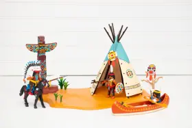 4012 Playmobil Native American Camp Super Set Playset With Box