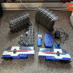 4020 Playmobil Radio Control Express Train Set Of 2 And Remote W Receiver