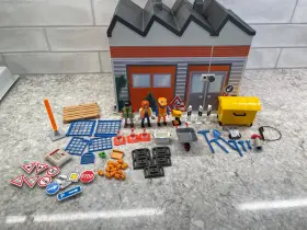 4043 Playmobil Take Along Construction Site Set - Incomplete