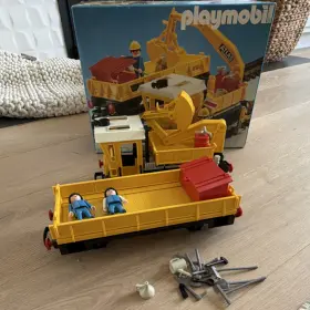 4053 Playmobil 4083 Playmobile / Lgb G Scale Construction Work Train Set Layout #4053