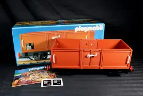 4110 Playmobil Railway Open High Sided Freight Car Wagon - New 1985 Rare