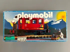 4117 Playmobil Sunset Passenger Train Car Red