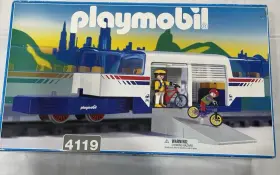 4119 Playmobil Bike And Auto Car/original Box / Sealed Accessory Bags G Scale
