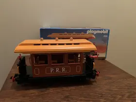4120 Playmobil Vintage 1987 L.g.b. Western Passenger Train Car Brown Germany