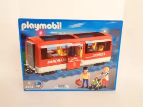 4124 Playmobil 2005 Train #4124 Panorama Express Rail Car Building Set Mip