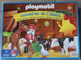 4151 Playmobil Advent Calendar - Includes All Figures And Background In Box