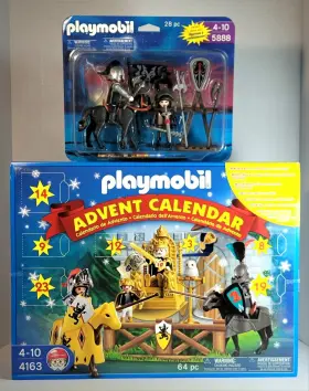5888 Playmobil 4163 2 Advent Calendar Emperor Knights Tournament #4163 And #5888 Nib 2009