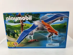 4173 Playmobil Pteranodon Flying Dinosaur New W Snake Tree And Fish 2006