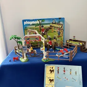 4185 Playmobil Horse Pony Training Equestrian Set W Box And Instructions