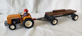 4209 Playmobil Vintage Logger Tractor Trailer From Set #4209 Incomplete