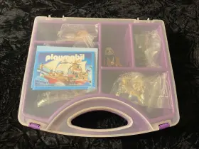 4219 Playmobil Pirate And Accessories With Carry Case 2007 Vg