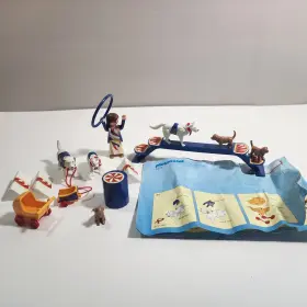 4237 Playmobil Dog Circus Act Complete Set All Pieces Retired