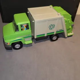 4266730 Playmobil Green Recycling Truck C-1400 Garbage With Driver 2011 - 5939-1