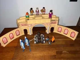 4270 Playmobil Lot Roman Colosseum Gladiator Arena Figures Chariots Horses