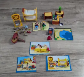 4287 Playmobil Childrens Room Play Set Modern Home 2008 Ark Incomplete