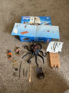 4291 Playmobil Giant Octopus - Sea Pirate Adventure Used Read