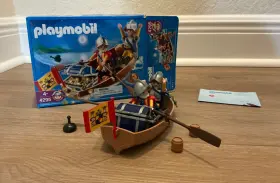 4295 Playmobil Spanish Conquistador Boat Complete With Box